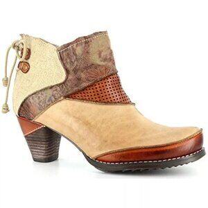 Corkys Elite Cashew Womens Leather Ankle Bootie -- Cognac, Size 10M NEW